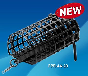 Wirek Koszyk Zanętowy Półokrągły z Dnem i Kolcami 30x57mm 40g