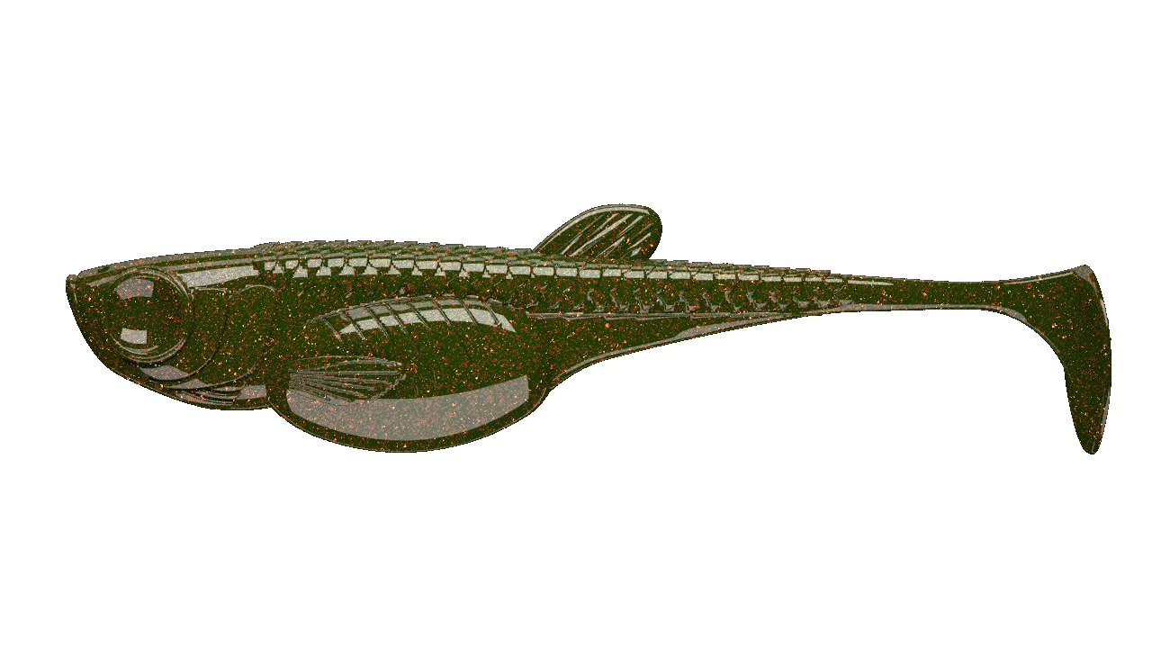 Libra Lures Guma Embrion Shad 5cm #032 Motor Oil Green