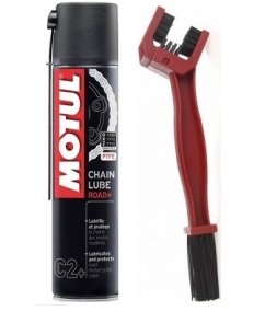 MOTUL SMAR C2+ROAD PLUS 400ML+SZCZOTKA DO ŁAŃCUCHA - Petrostar