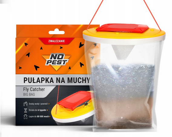 NO PEST DUŻA PUŁAPKA NA MUCHY FLY CATCHER - Petrostar
