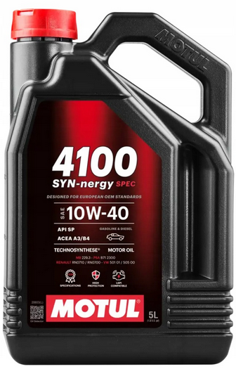 MOTUL 4100 SYN-NERGY SPEC 10W40 (dawniej 6100 SYNERGIE+) 5L - Petrostar