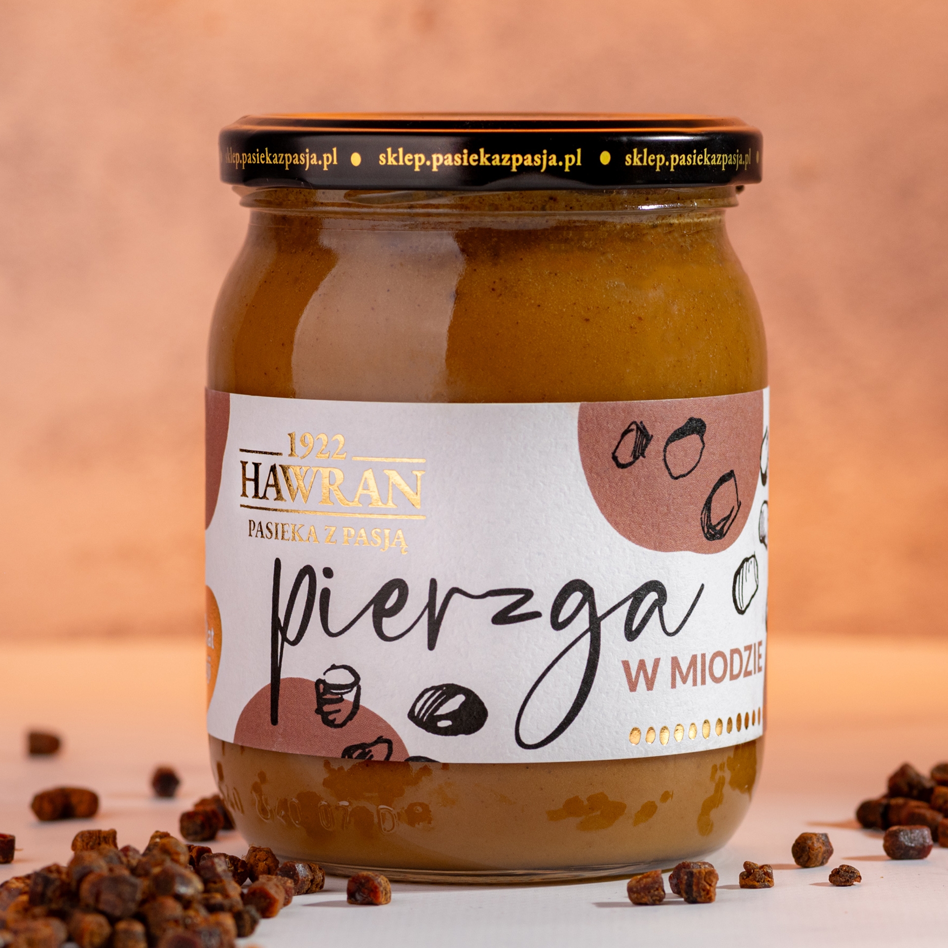 Pierzga w miodzie wielokwiatowym 630g - Pasieka z Pasją Hawran