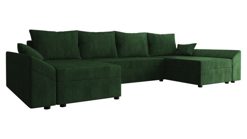 Narożnik z funkcją spania MIRJAN 24 Dante U Sztruks ciemnozielony 1 szt.