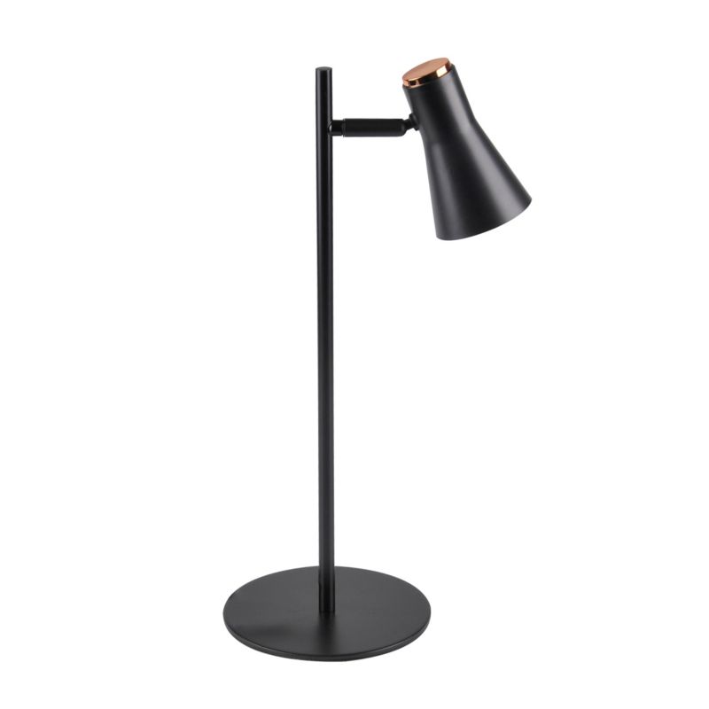 Lampa biurkowa Polux Berg czarna LED 4.2W 3000K 440lm IP20 wym: 44.6 x 20 x 15 cm tworzywo sztuczne - 1 szt.