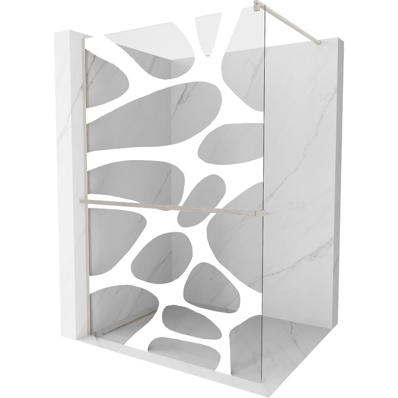 Ścianka prysznicowa Walk-in Mexen Kioto+ biały wzór 90x200 cm 800-090-121-97-97 1 szt.