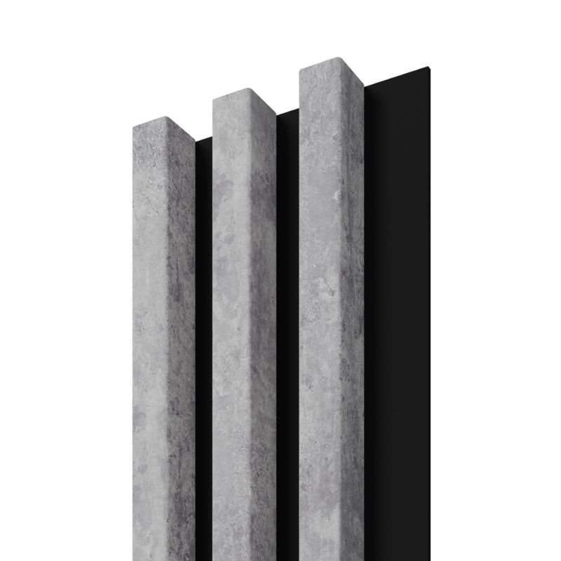 Lamel ścienny Stegu Linea Slim 265 x 15 cm Panel szary / czarny 3 elementy- 1szt