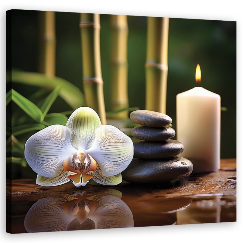 Obraz do salonu sypialni Feeby Kompozycja Zen 60x60 cm 1szt