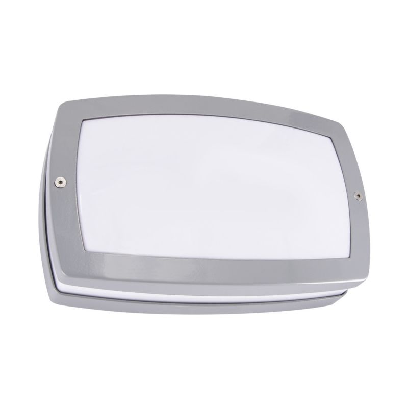 Kinkiet ścienny zewnętrzny Struhm Solina szaro-biały LED 8W 4100K 560lm IP54 wym: 15,5 x 25 x 8 cm aluminium - 1 szt.