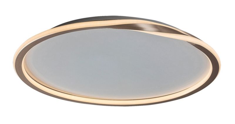 Plafon sufitowy nowoczesny Rabalux Mathiola biało-złoty LED 40W 3000K 2450lm IP20 wym: 6 x 56 x 56 cm metal - 1 szt.