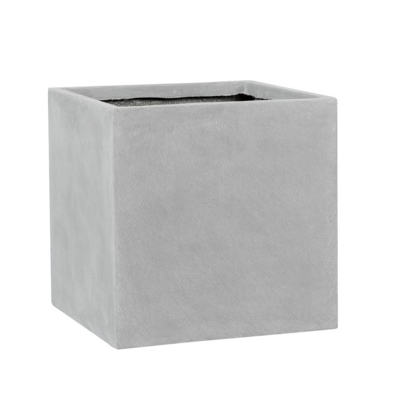 Doniczka Zadora Do Domu Ogrodu Z Włókna Szklanego D92A Szary beton 1 szt