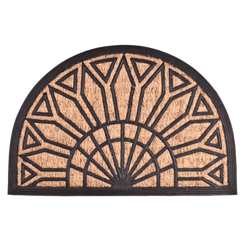 Wycieraczka Panama kokos guma półokrągła abstrakcja Direct Home & Garden 40X60 cm 1 szt.