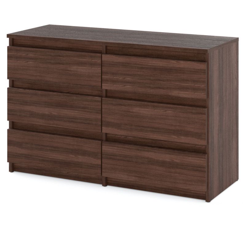 Komoda Hurtownia-Mebli Szuflady 6 Hugo Średnia 100cm Dąb Wenge Dąb Wenge 100x33.5x71.5 cm 1szt.