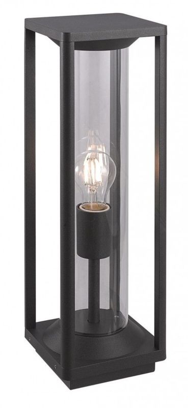 Lampa ogrodowa stojąca SU-MA Porto czarna 1 x E27 x 15W IP65 wym: 50 x 14,5 x 14,5 cm - 1 szt.