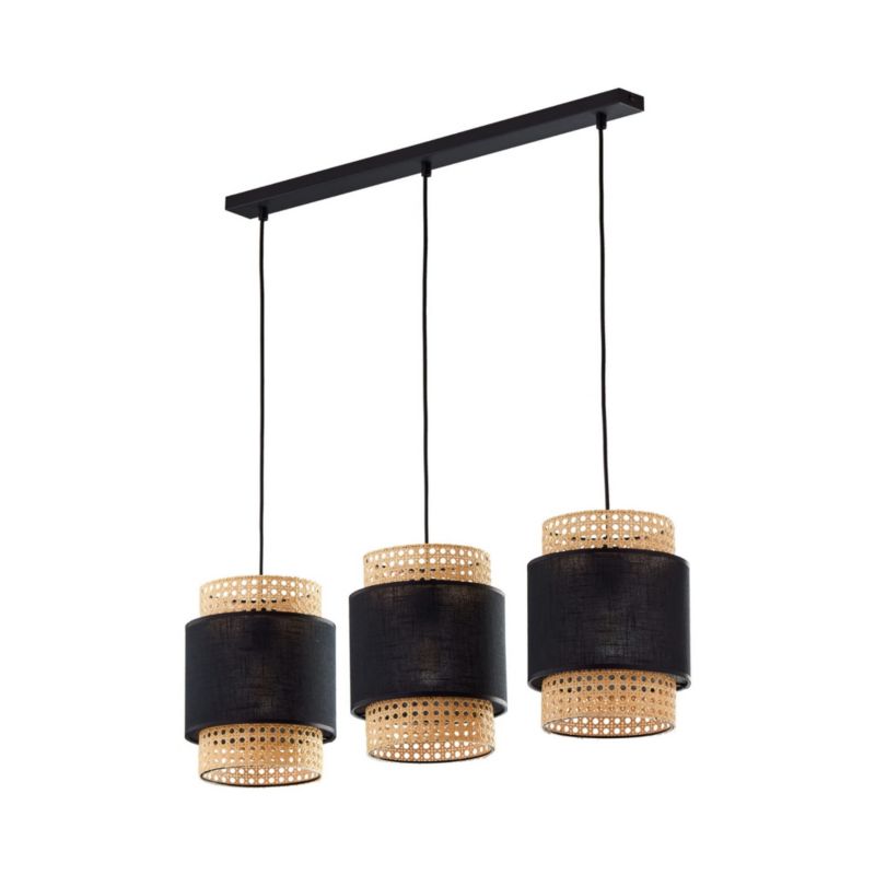 Lampa sufitowa wisząca TK-Lighting Boho 5411 czarna boho 3xE27 x 1 szt.