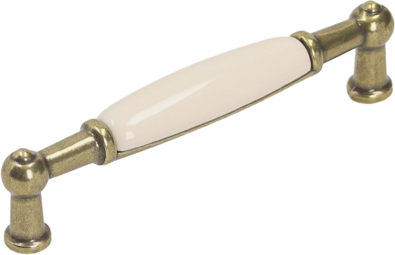 Uchwyt meblowy Gamet rozstaw 96 mm mosiądz antyczny