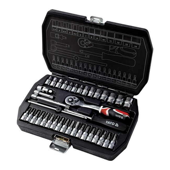 Zestaw narzędzi Yato 1/4" 38 szt.