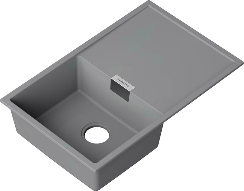 Zlewozmywak granitowy Frame 1-komorowy z ociekaczem titan