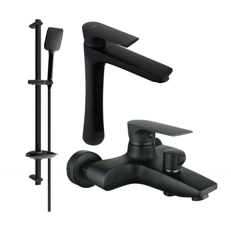 Zestaw wannowy Mexen Axel czarny 73813DF62-70 1 szt.