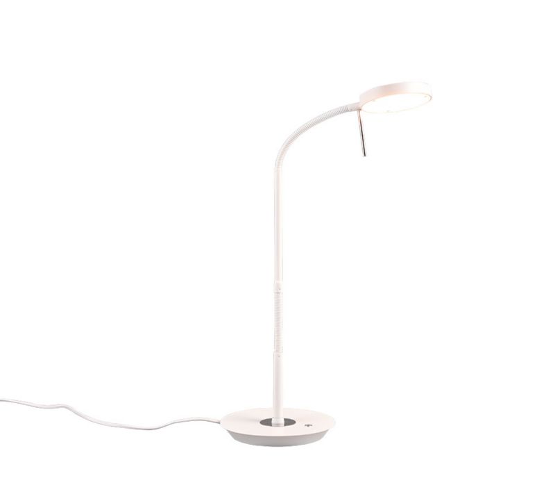 Lampa biurkowa Trio Monza biała LED 12W 2300K-4000K 1400lm IP20 wym: 57 x 19 x 46 cm metal - 1 szt.