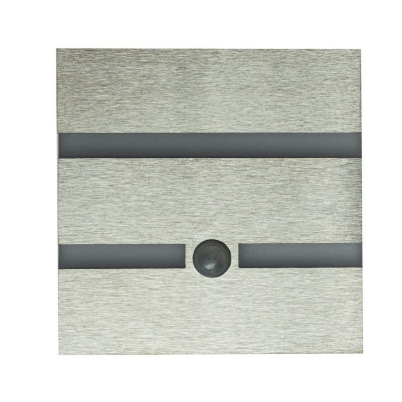 Oprawa schodowa Eko-Light Vox biało-srebrna LED 0.6W 4000K 14lm czujnik ruchu IP20 wym: 7,5 x 0,7 cm kwadratowa - 1 szt.