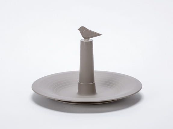 Poidełko dla ptaków Plastia karmnik szary 1szt