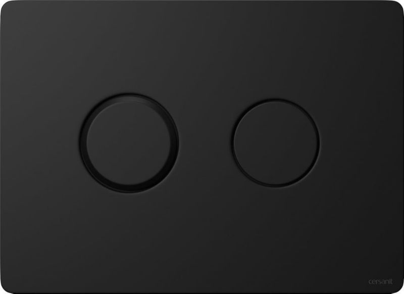 Przycisk do WC Cersanit Accento Circle czarny mat, pneumatyczny, 1 szt.