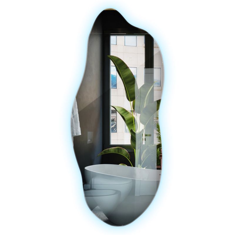 Podświetlane Lustro Zimne LED Wallfluent 35x80 cm Do Toaletki Sypialni Garderoby 1 szt.