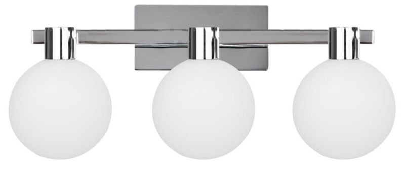 Kinkiet ścienny Candellux Maldus chromowany biały 3 x G9 x 40W IP20 wym: 17 x 50 x 15 cm - 1 szt.