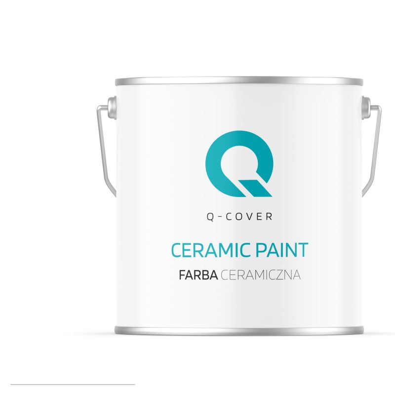 Farba Ceramiczna Do Ścian i Sufitów Q-Cover Śnieżny biały Głęboki Mat 5L