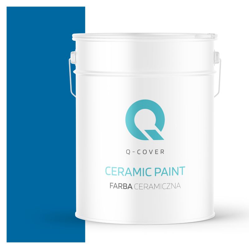 Farba Ceramiczna Do Ścian i Sufitów Q-Cover Ciemny niebieski H0312 Głęboki Mat 10L