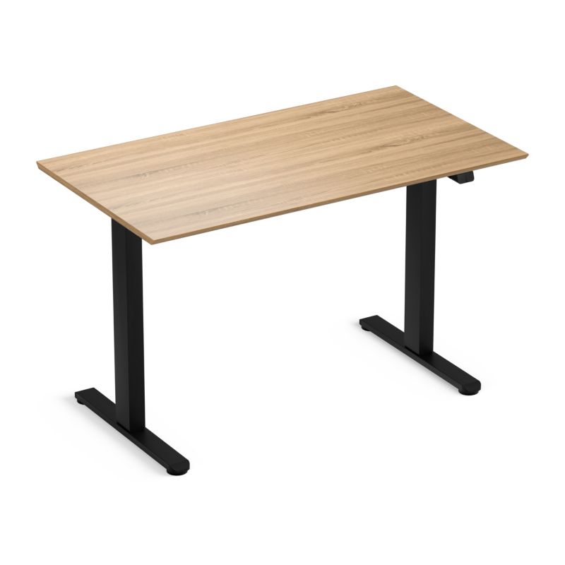 Biurko elektryczne regulowane LVNSystem Control Flex+ 120 cm czarny/dąb sonoma 1 szt.