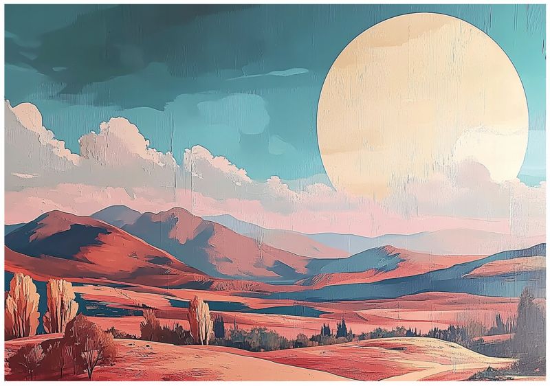 Tapeta Do Salonu Natura Pustynia WALLARENA 300x210 cm Fototapeta Nowoczesna Dekoracja 1 szt.