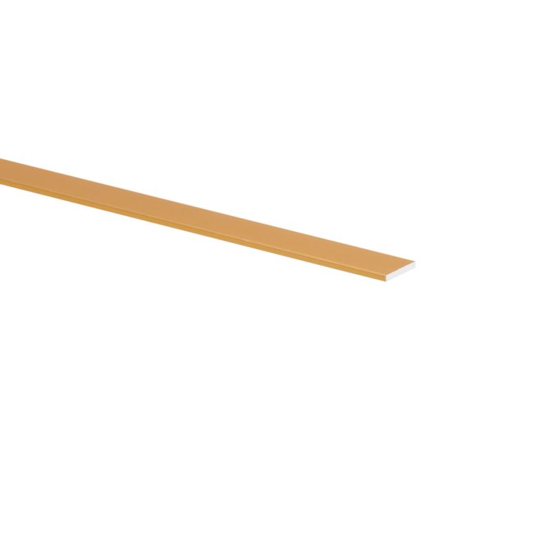 Płaskownik aluminiowy gładki 1000 x 15 x 2 mm złoty