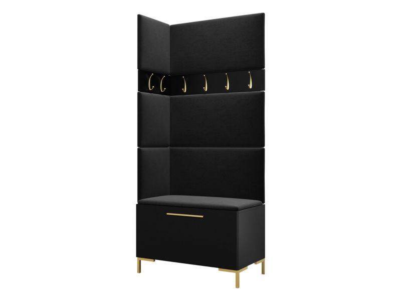 Garderoba MIRJAN 24 Zilion IV czarny + czarny 1 kpl.