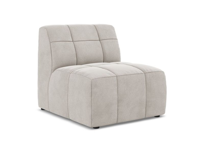 Moduł LaMiaSofa GRADO z tkaniny welwetowej 75x90 cm jasny beż 1 szt.