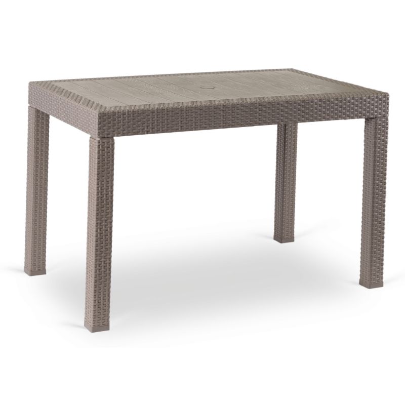 Stół Ogrodowy Fargo Mebel Elite Duży Prostokątny Technorattan Brąz 1 szt