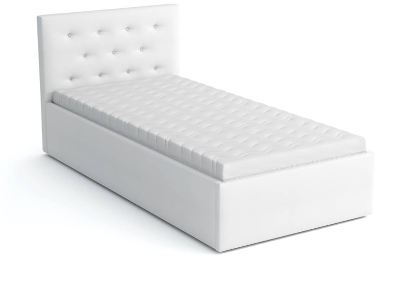 Łóżko Młodzieżowe z Materacem 80x200 Bonni Star Białe 1 szt.