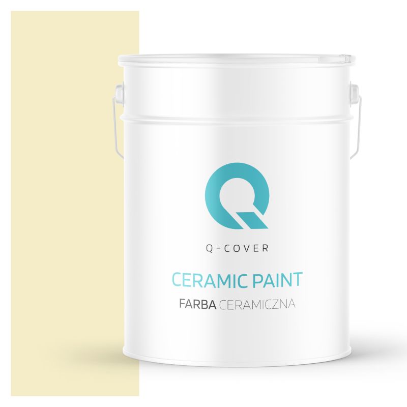 Farba Ceramiczna Do Ścian i Sufitów Q-Cover Blady żółty H6883 Głęboki Mat 10L