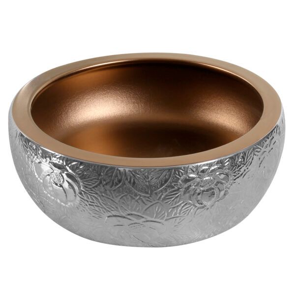 Umywalka nablatowa Kerra KR-124 srebrny dekor 1 szt.