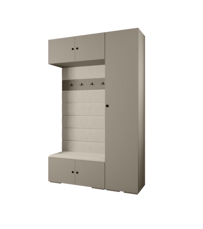 Garderoba do przedpokoju Abiks INOVA 2 Z19 kaszmir+czarny+manila02 1 szt.