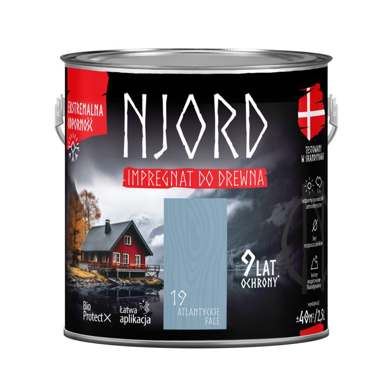 Impregnat do drewna Njord atlantyckie fale 2,5 l