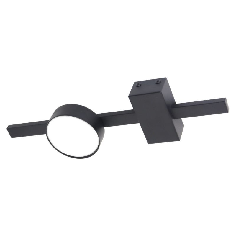 Lampa sufitowa Polux Joy czarna Listwa z lampami 1 x GX53 x 10W wym: 3,5 x 35,7 x 9 cm - 1 szt.