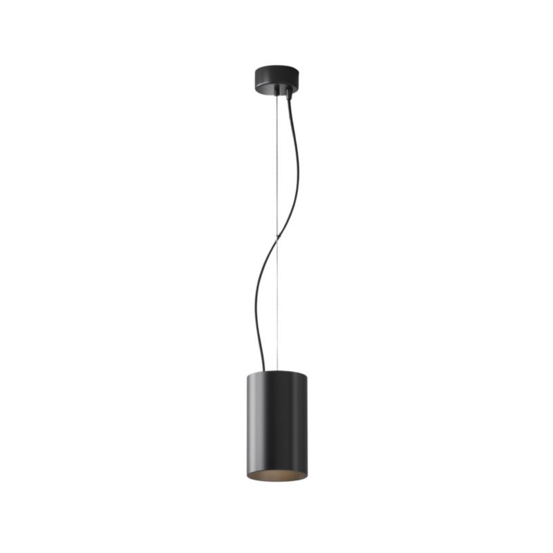 Lampa wisząca Maytoni Efir 0763 czarna tuba wbudowany LED 25W 1 szt.