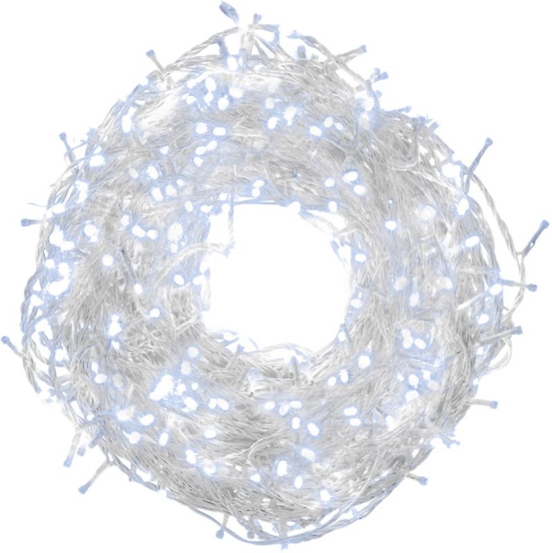 Lampki 1000 LED Bulinex 25 m zimne białe / przezroczyste