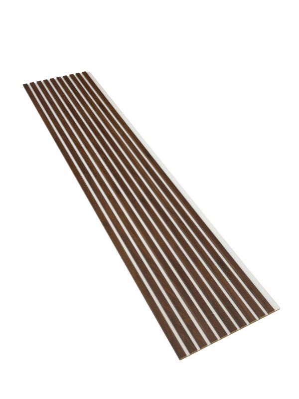Lamele Ścienne na Płycie Białej SunWood Panele Dekoracyjne Orzech Columbia 275x46cm 1 szt.