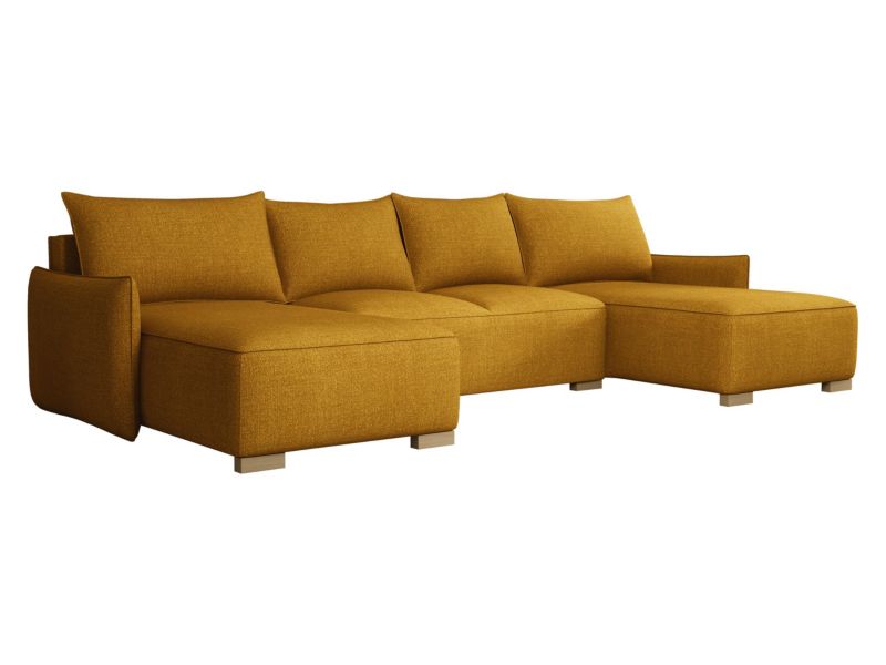 Narożnik z funkcją spania MIRJAN 24 Focus U musztardowy 1 szt.