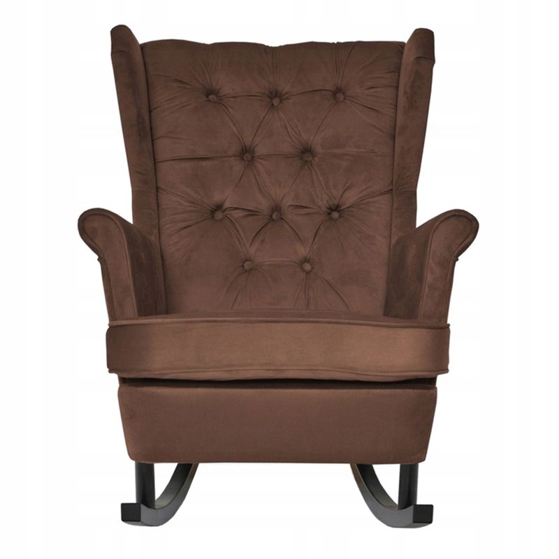 Fotel uszak do salonu bujany Family Meble Gaja brązowy 1szt
