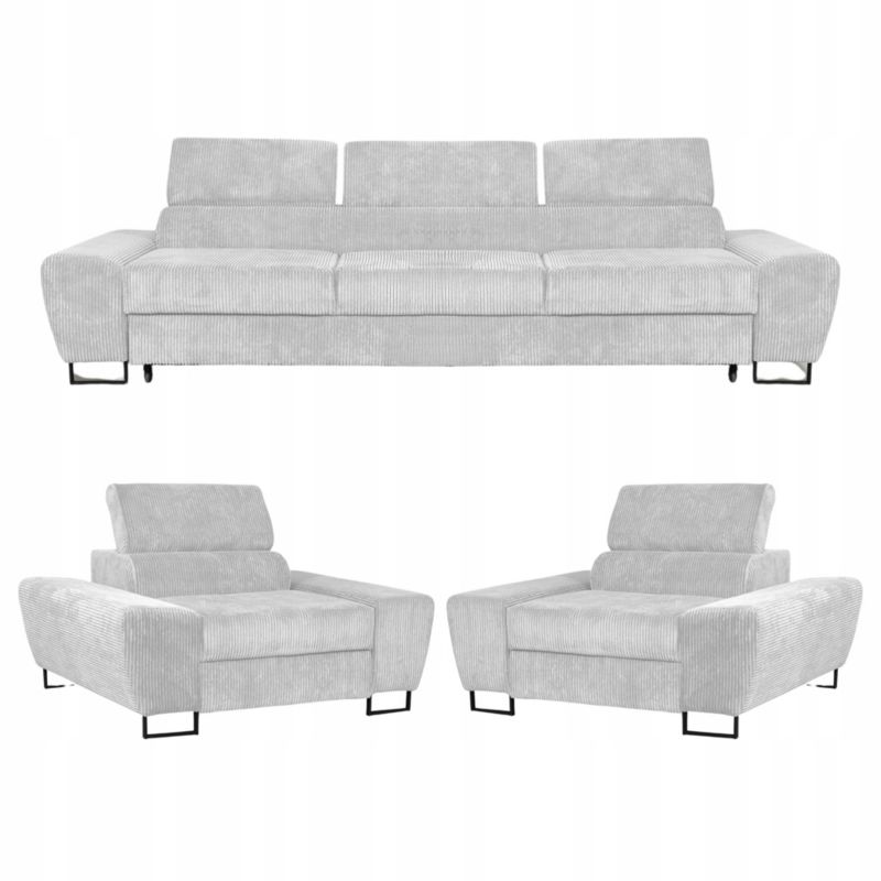 Zestaw mebli do salonu sofa i fotele Family Meble Savio beż 1szt