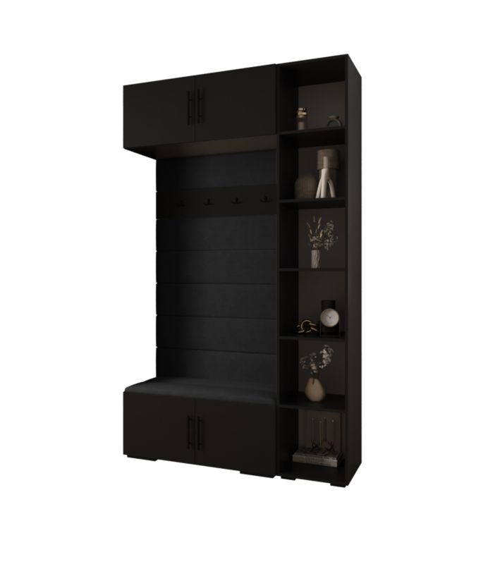 Garderoba do przedpokoju Abiks INOVA 3 Z20 czarny+czarny+manila18 1 szt.