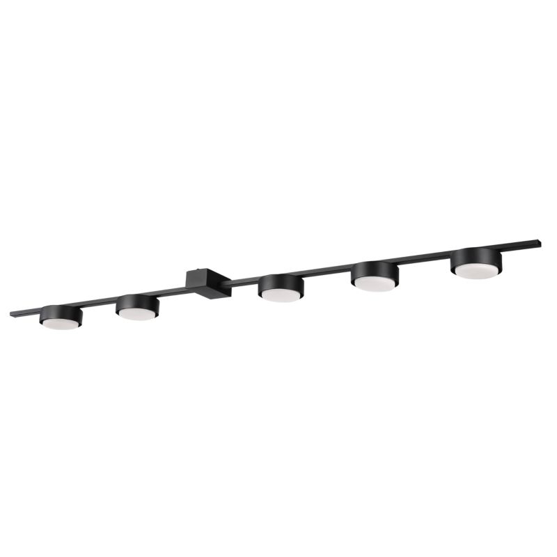 Żyrandol LED MasterLED Zola 5x GX53 lampa sufitowa loft 90 cm czarny 1 szt.